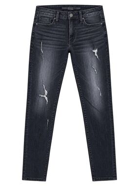 Flying Monkey Platinum Black Distressed Skinny Jeans Made in USA Size 30